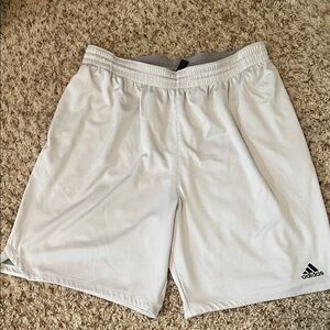 Adidas Men's Athletic Shorts. 
Color- Light Gray. Size XL